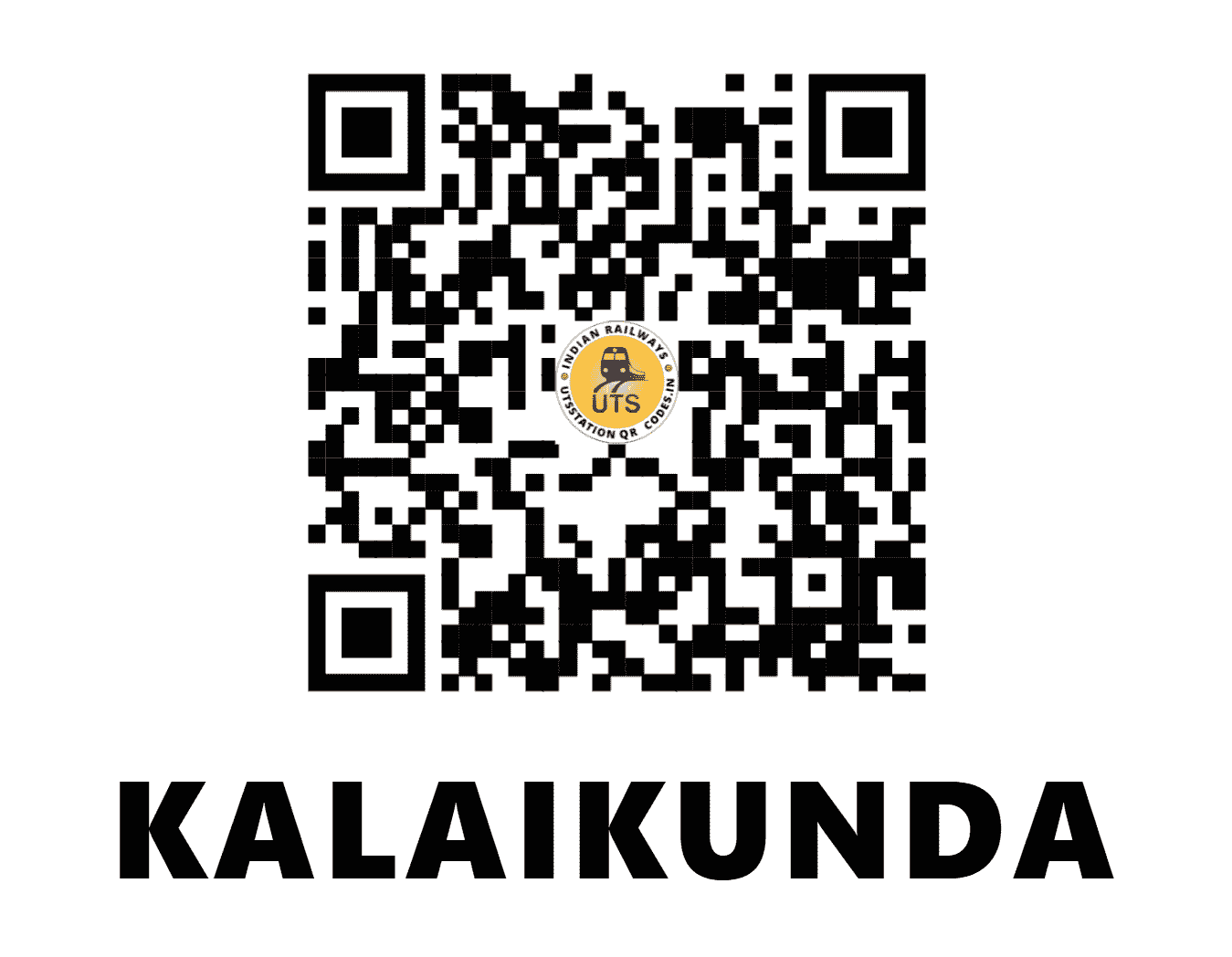 UTS QR Code for KALAIKUNDA - KKQ - SE (WEST BENGAL)